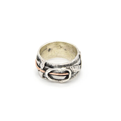 Anello 925-argento-cerchio-fatto a mano-sterling silver-ring-circle-handamade