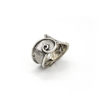 Anello-argento 925-spirale-fatto a mano-sterling silver-ring-handmade-spiral