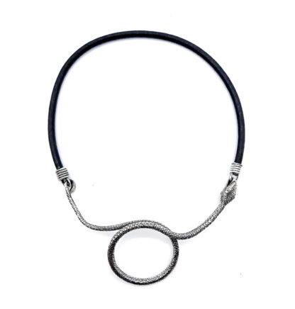 collana-argento 925-fatto a mano-sterling silver-necklace-hand made-matteo macallè-snake-serpente