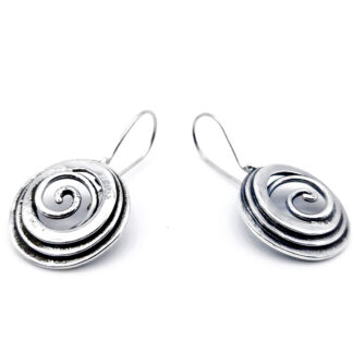 orecchini-collana-argento 925-fatto a mano-sterling silver-earrings-hand made-matteo macallè-spiral-spirale