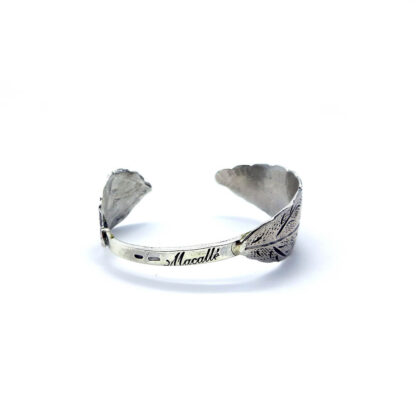 bracciale-argento 925-fatto a mano-sterling silver-bracelet-hand made-matteo macallè-foglie-leaves