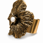 Bracciale fiore grande perla